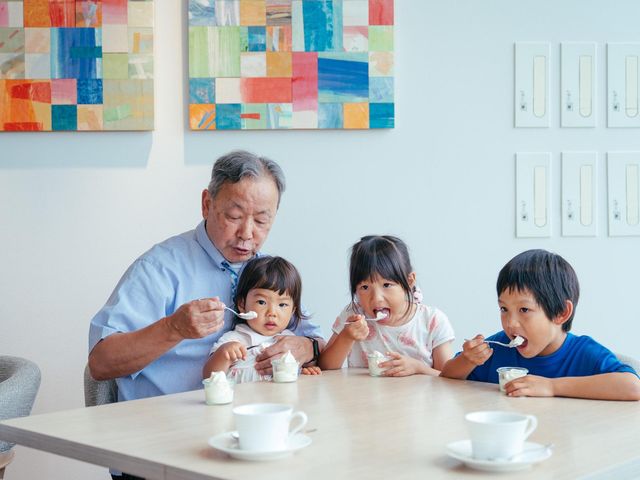朝食のデザートタイムの画像